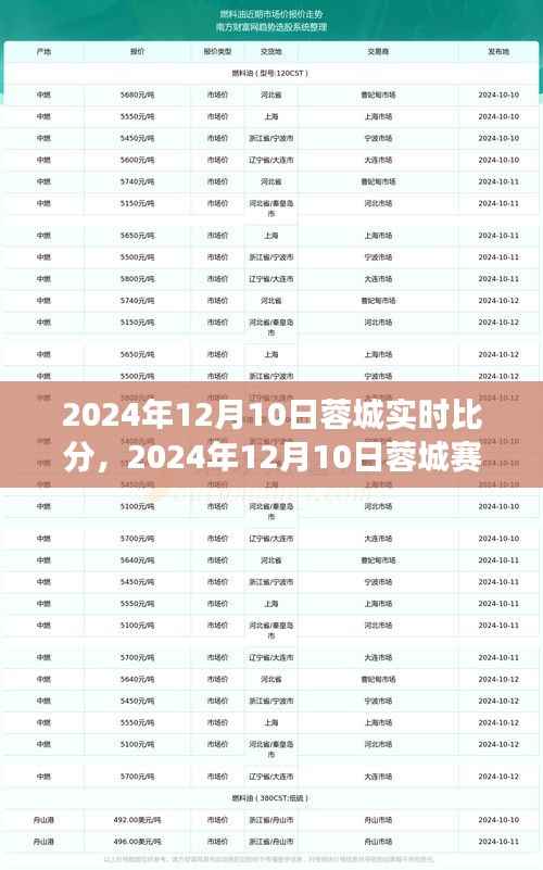 2024年12月10日蓉城赛事全解析,实时动态、深度解析及实时比分
