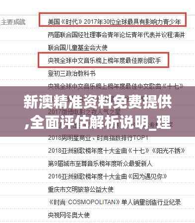 新澳精准资料免费提供,全面评估解析说明_理财版1.746