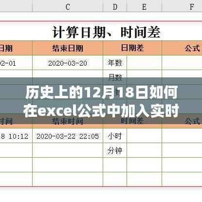 历史上的12月18日与Excel实时日期插入公式,方法与步骤详解