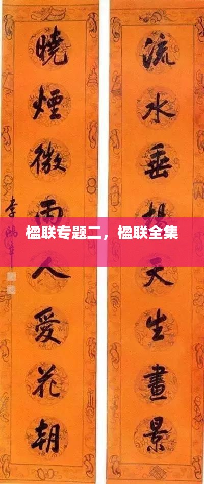 楹联专题二,楹联全集