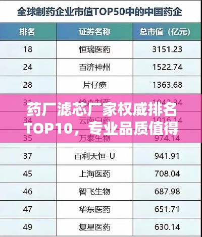 药厂滤芯厂家权威排名TOP10,专业品质值得信赖!